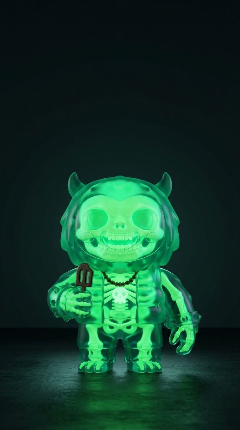 Jolly Yeti Glow In The Dark Skeleton