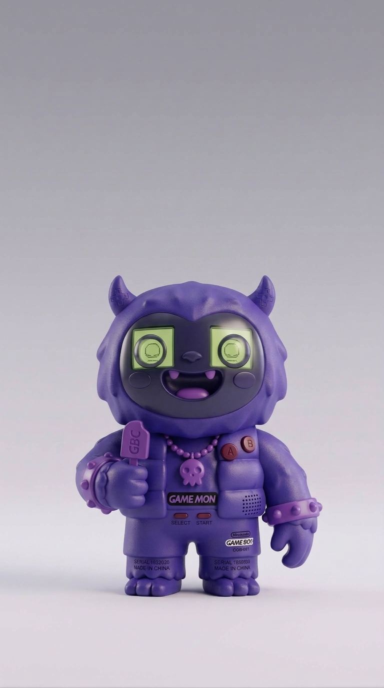 Jolly Yeti Purple Gameboy